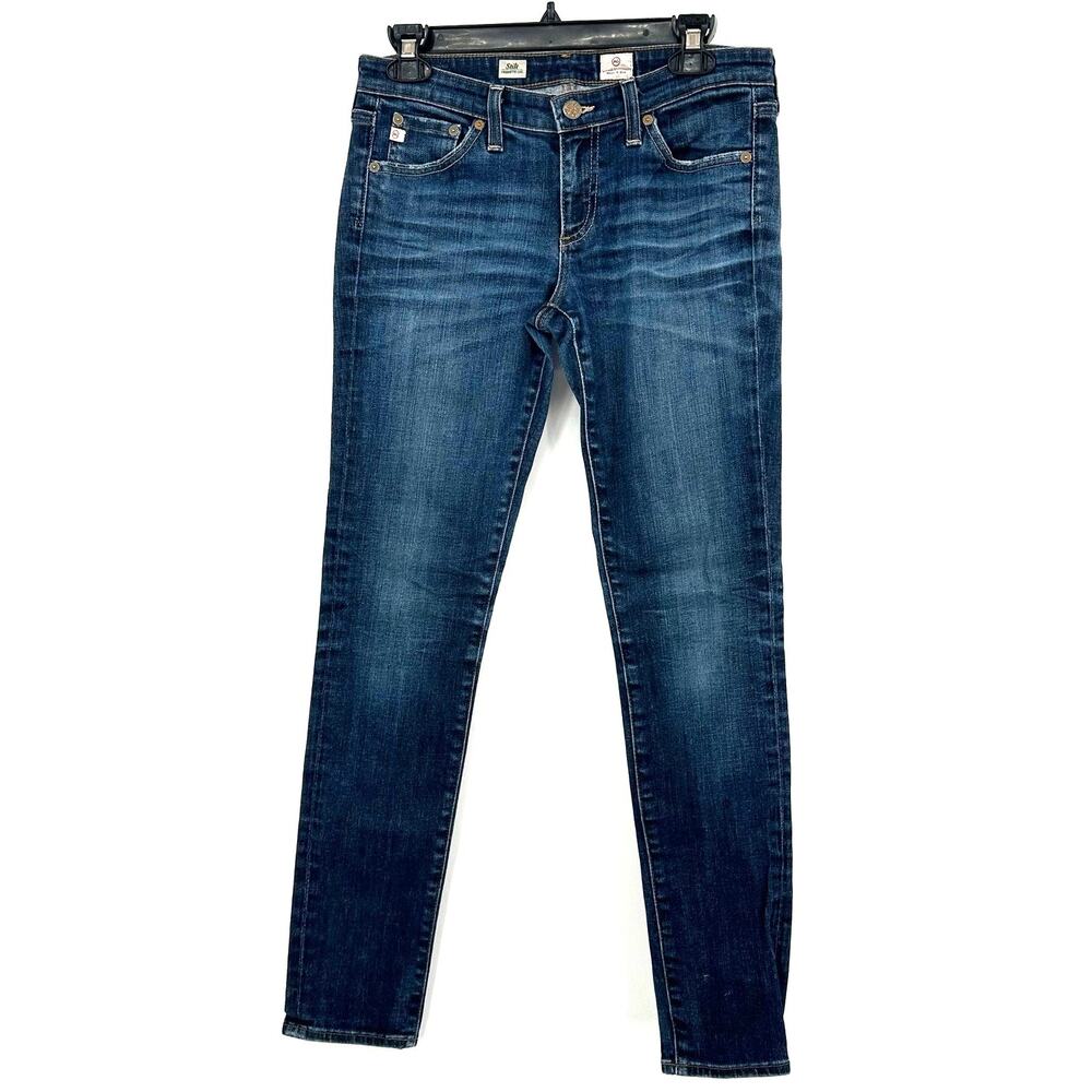 Adriano‎ Goldschmied Size 28 Jeans Blue Stilt Cigarette Leg Skinny Fit Denim